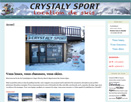 Crystalys Sports : site d'un magasin de locations de skis développé à l'aide de WordPress